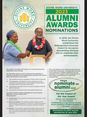2023 DWU Alumni Awards Nomination is Now Open