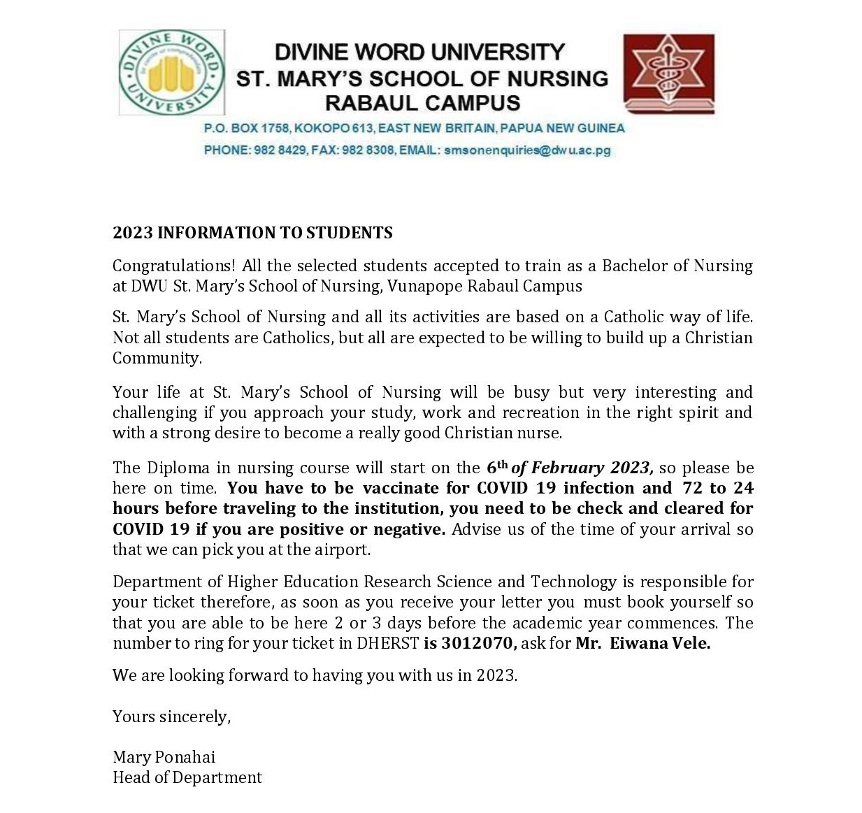 SMSON Information to Students 2023 page 001